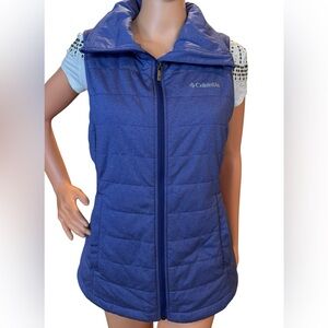Columbia Women's Deep Blue Purple Puffer Vest Medium